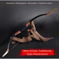 Black python pattern traditional bow and arrow, traditional archery, sports bow and arrow, ancient r