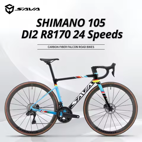 SAVA Racing Team Edition Road Bike, Ultegra Di2 24Speed,Full Carbon Fiber,Adult Racing Bike,Internal