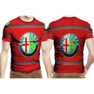 Alfa Romeo T-shirt Fullprint Polyester Jersey Material [PO 3 Days] || Please Order Now