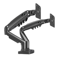 Full Motion Swivel Dual Monitor Desk Mount Stand Gas Spring for Two Screens 17” to 35'' (4.4lbs to 1