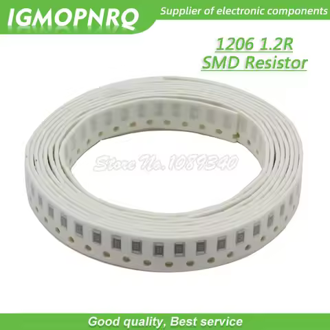 100PCS 1206 SMD Resistor 1% resistance 1.2 ohm chip resistor 0.25W 1/4W 1.2R 1R2 IGMOPNRQ