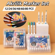 Acrylic Marker Set Waterproof Quick-Drying Acrylic Marker Pen Acrylic Painter Marker/