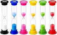 I-MART Plastic Sand Timer Sandglass Hourglass Sand Clock Timer 30 sec, 1 min, 2 mins, 3 mins, 5 mins