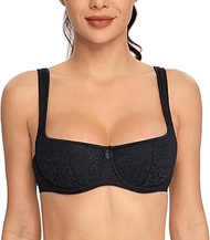 Dirndl Bra Push Up with Underwire Balconette (Black, 85F)