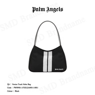 Palm Angels กระเป๋าสะพายไหล่ รุ่น Venice track hobo bag White Code: PWNN011F22LEA0011001