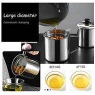 Cod Available Oilpot 1.3L Oil Filter Container Cooking Oil Filter Container - Oil Storage Container 
