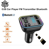 G38 Wireless Car MP3 Player Bluetooth Car Radio Handsfree Dual USB FM Transmitter 3.1A