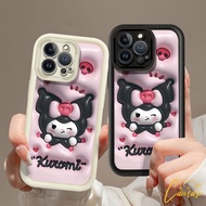 Phone Casing For OPPO F5 Youth F7 F9 F11 Pro F17 Pro F19 Pro F21 Pro 3D Cute Love Heart Kuromi Shock