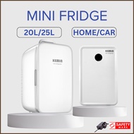 Mini Fridge Dual Core Portable Mini Fridge Freezer Refrigerator For Home 2 in 1