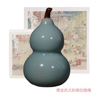 Ceramic Gourd Azure Ru Kiln Small Gourd Tea Pet Can Open Slices Tea Table Ornaments Decoration Ceram