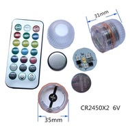 6V Diving Light Remote-controlled diving light Diving light battery box Waterproof lamp Colorful Div