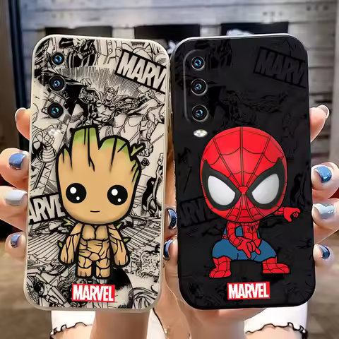 Comics Groot Spider Man Deadpool Case For Huawei Mate 20 P20 P30 P40 NOVA 3I 6 7I 8I 9 Y7P Y9 HONOR 