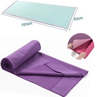 hot sale Classic Thick Solid Yoga Towel 183cm*63cm Non Slip Portable Travel Yoga Mat Towel Elegant P