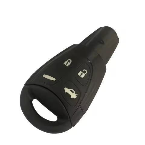 2003-2011 Remote Control Car Key Shell Replacement Case For SAAB 9-3 95 93 95 Soft Rubber 4 Button W