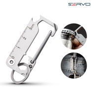 GANTUNGAN Servo Compact EDC Keychain 01 SRV-MG019 Multifunction Car Motorcycle Keychain Keyring Rule