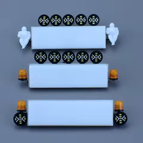 LED Roof Light Box Spotlight Rotating Lamp for 1/14 Tamiya RC Dump Truck SCANIA 770S R620 Volvo FH16