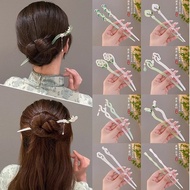 Acetate Lily of the Valley Tassel Hairpin Coiled Hair Ball Head Cheongsam Hairpin