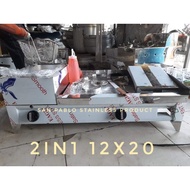 12x20 burger grill with deep fryer bbq grill