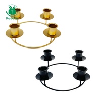 Kesoto Advent Ring Candle Holder for Tapper Candles, Metal Candlesticks for Christmas Decorations