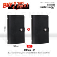 【BUY  GET 1】Reusable PU Large-capacity Money Organizer Cash Savings Book|Money-saving Plan Book Ipon