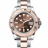 【大眾名錶】ROLEX 勞力士116621 Yacht-Master 18K玫瑰半金 2019/02 巧克力面盤 遊艇名仕 錶徑40mm B1209
