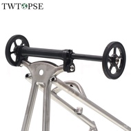 TWTOPSE Bike Easy Wheel Extension Rod For Brompton A C P T Line Folding Bicycle Rear Rack Titanium Bolt Easywheel Aceoffix R5EY