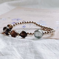 【Cinnamonmon 希娜夢夢】土壤 Soil - 茶晶銀珠手鍊