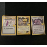 Pokemon Trading Card Game TCG: Rocket’s Admin 86/109, Rocket’s Zapdos 15/132, Imposter Professor Oak