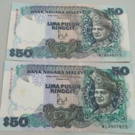 6th series Malaysia 50 Ringgit condition: Extremely Fine(EF) Random number