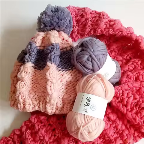 Knit DIY Hand Yarn Thick 50g/Ball 65M Knitting Crochet Wool Chunky Bulk Art Sale Crocheting sweaters