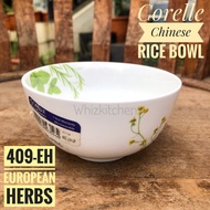 Corelle Chinese Rice Bowl 409-EH Japan Porcelain Japanese Porcelain