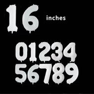 53.3cm White Number Balloon Birthday Balloon Party Scene Decoration