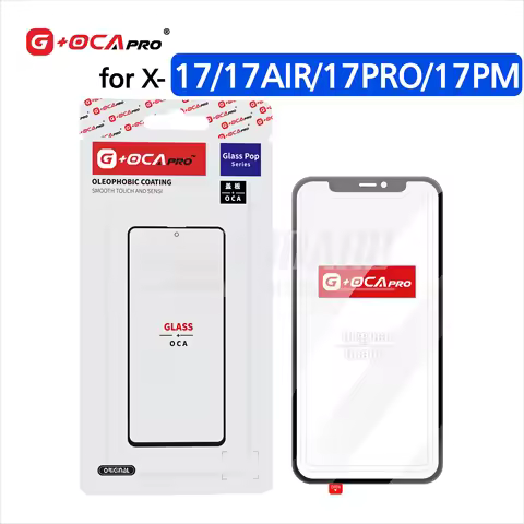 5pcs G+OCA PRO 2in1 Original 1:1 Glass+ OCA for IPhone 17 AIR 17PM X 11 12 13 14 15 Pro Max Mobile P