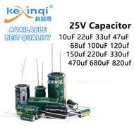 25V 100uf Electrolytic Capacitor 10uf/100uf/220uf/330uf/470uf/680uf/1000uf/2200uf/3300uf/4700uf/6800