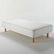 MUJI 無印良品 附床板高密度獨立筒床墊/S/床套可水洗/鋼製床框