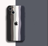 Apple Black &amp; White Stripes Silicone iPhone Cases for (Iphone 13 Pro Max, Iphone 13 Pro, iPhone 13 Mini,Iphone 13,Iphone 12 Pro Max,Iphone 12 Pro,iPhone 12 Mini,Iphone 12,Iphone 11 Pro Max,Iphone 11 Pro,Iphone 11,Iphone xsmax,XR,X,XS) 蘋果黑白條紋硅胶iPhone手機殼