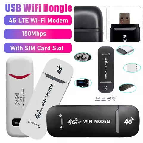Portable Pocket Wifi Router 150Mbps USB WiFi Adapters Dongle 4G LTE Modem Wireless WiFi Modem With S
