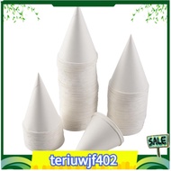【●TI●】White Paper Cone Cups, Snow Cone Cups,Coated Leakproof Cone Paper Cups for , Shaved Ice, Water
