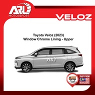 Toyota Veloz W100 W150 (2022 - 2024) Window Chrome Lining Weatherstrip Window Moulding Trim Car Acce