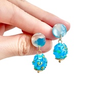 Blooming Baubles Turquoise Earrings