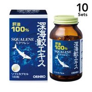 【10入組】ORIHIRO魚肝油　深海鯊魚精華膠囊180粒