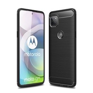 全城熱賣 - 適用於Motorola Moto G 5G 拉絲紋碳纖維TPU手機殼（黑色）