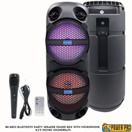 Power pro Depot Bk-8803 Bluetooth Party Karaoke Speaker Sound Box With Microphone Mic - Enable Karao