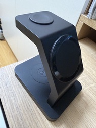 黑色 3合1 無線充電座 iPhone Apple Watch AirPods