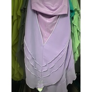 Dhaja Clara Lilac Purple Size S M L XL 2XL 3XL Tudung Sarung Premium