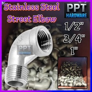 [Stainless Steel] Stainless Steel 304 Street Elbow , Male & Female Elbow Threaded Adaptor