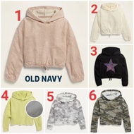 HIJAU Original brand old navy peach green cream girls' crop hoodie Sweater - no. 4, 8y ld45 p41