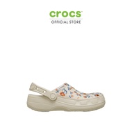 CROCS รองเท้าลำลองผู้ใหญ่ CLASSIC CRAFTED FLORAL CLOG รุ่น 212878-2MC - FRAPPE