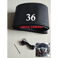 Car Steering Wheel Cover Black Car Steering Wheel Cover D36cm MBtech Brand