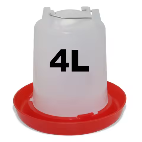 4L chicken coop water dispenser Chicken water dispenser Water discharge with switch Poultry plastic 